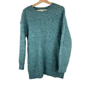 Denim‎ & Supply Ralph Lauren Women's XS Blue Italian Yarn Tunic Sweater *
